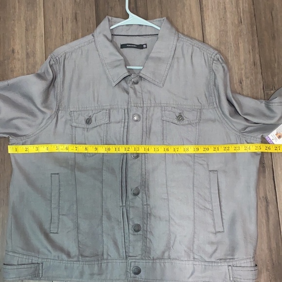Tahari TC18-1509S Shacket Charcoal XXL - Picture 10 of 11